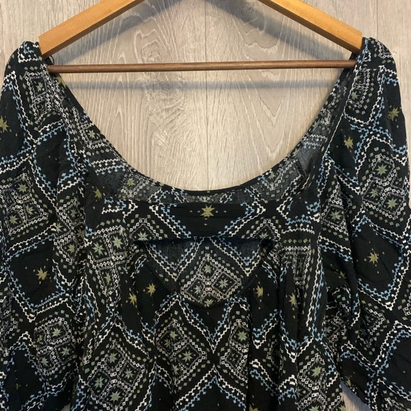 Princess Vera Wang Blouse Black Abstract Print - Picture 6 of 7